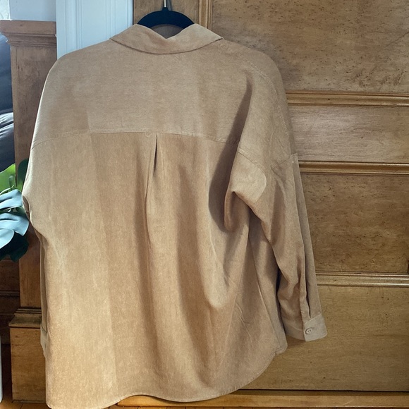 Astradivarius Beige Button Up Jacket - Picture 2 of 2